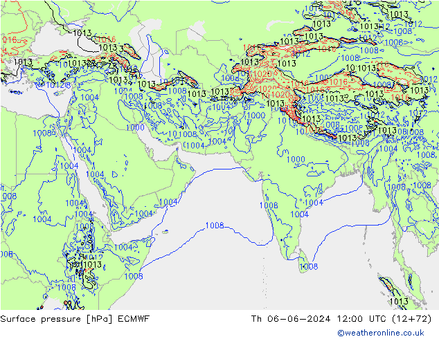 pression de l'air ECMWF jeu 06.06.2024 12 UTC