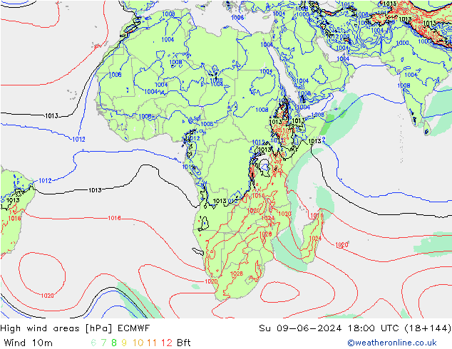 Sturmfelder ECMWF So 09.06.2024 18 UTC