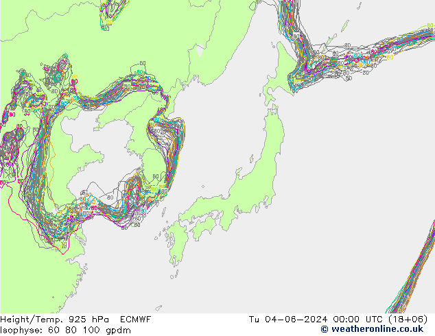 Height/Temp. 925 hPa ECMWF  04.06.2024 00 UTC
