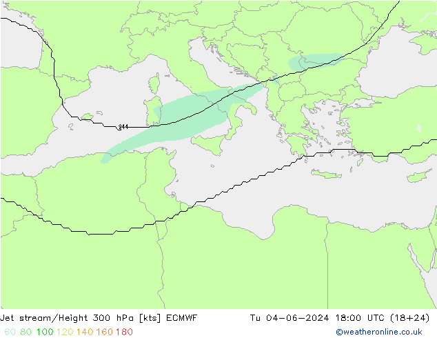 Polarjet ECMWF Di 04.06.2024 18 UTC