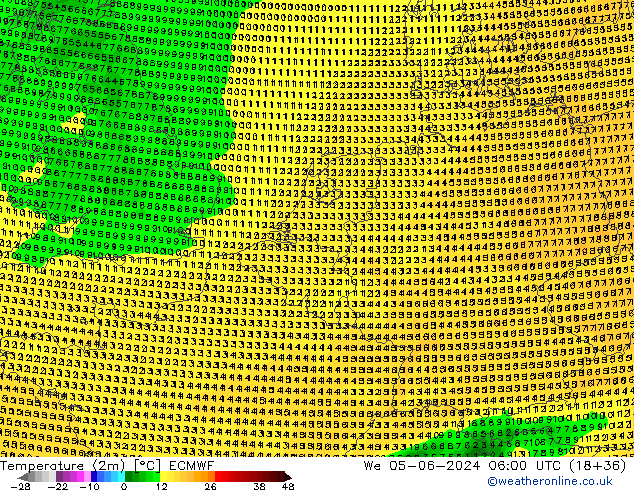 карта температуры ECMWF ср 05.06.2024 06 UTC