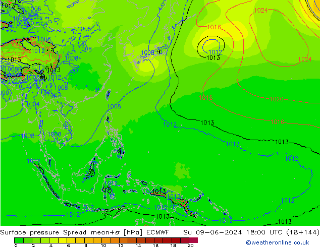     Spread ECMWF  09.06.2024 18 UTC