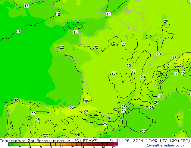     Spread ECMWF  14.06.2024 12 UTC