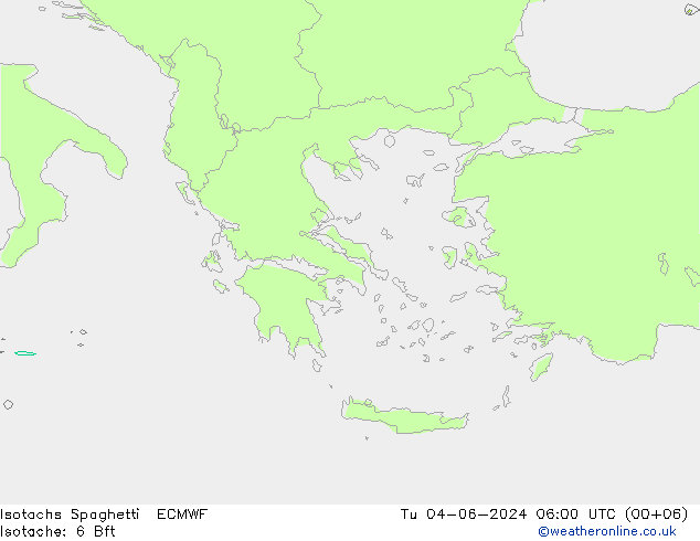 Isotachs Spaghetti ECMWF вт 04.06.2024 06 UTC