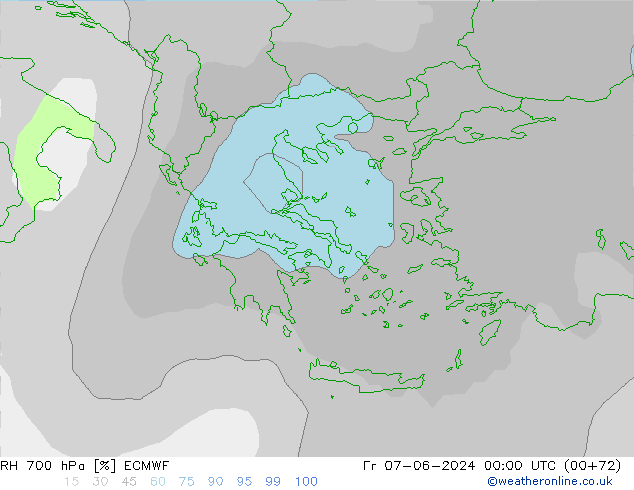 700 hPa Nispi Nem ECMWF Cu 07.06.2024 00 UTC