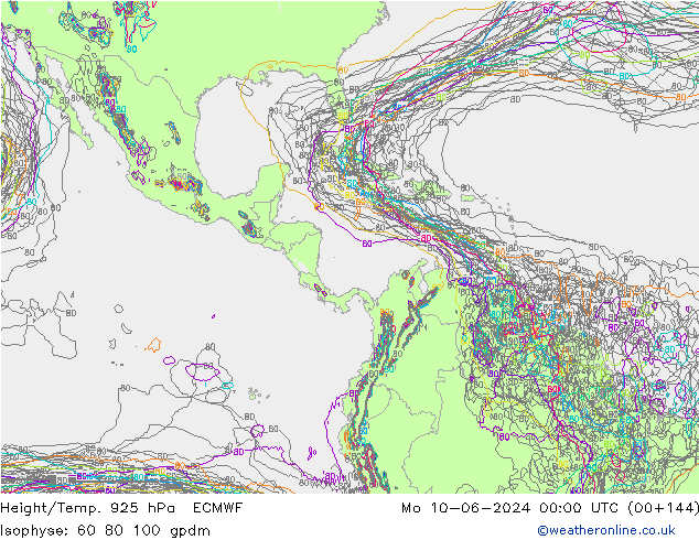 Hoogte/Temp. 925 hPa ECMWF ma 10.06.2024 00 UTC