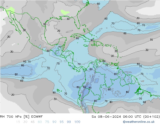 700 hPa Nispi Nem ECMWF Cts 08.06.2024 06 UTC