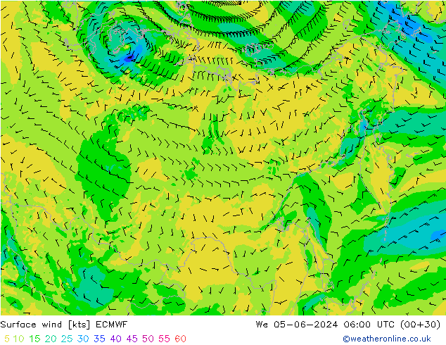  10 m ECMWF  05.06.2024 06 UTC