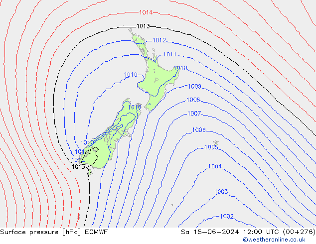 pression de l'air ECMWF sam 15.06.2024 12 UTC