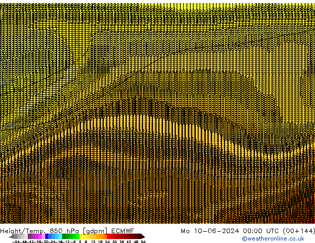 Height/Temp. 850 hPa ECMWF  10.06.2024 00 UTC