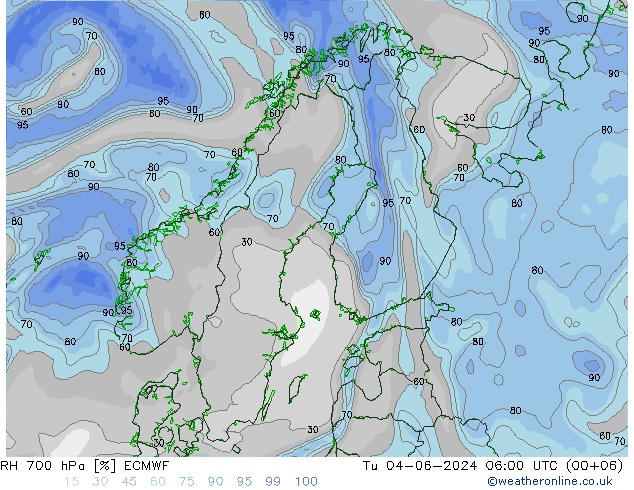 RV 700 hPa ECMWF di 04.06.2024 06 UTC