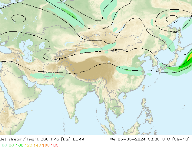 Courant-jet ECMWF mer 05.06.2024 00 UTC