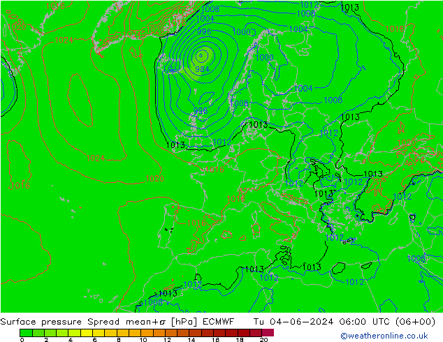     Spread ECMWF  04.06.2024 06 UTC