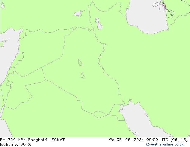 RV 700 hPa Spaghetti ECMWF wo 05.06.2024 00 UTC