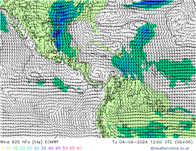 Rüzgar 925 hPa ECMWF Sa 04.06.2024 12 UTC