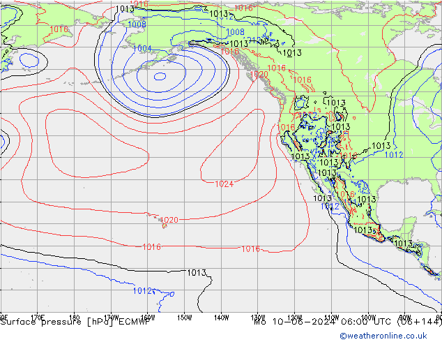 pression de l'air ECMWF lun 10.06.2024 06 UTC