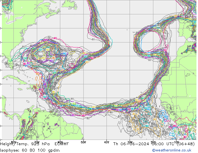 Height/Temp. 925 hPa ECMWF Th 06.06.2024 06 UTC