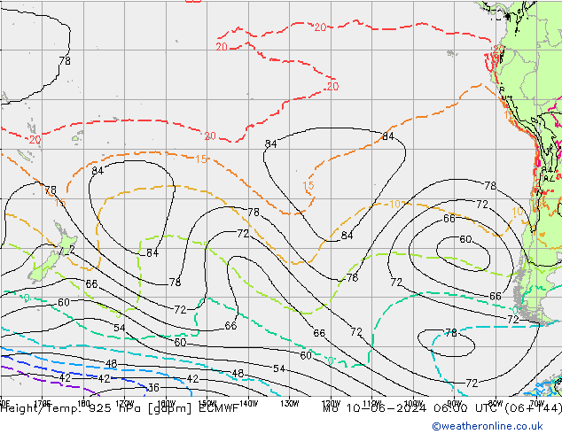 Height/Temp. 925 hPa ECMWF  10.06.2024 06 UTC