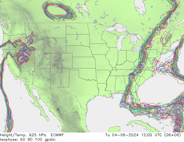 Geop./Temp. 925 hPa ECMWF mar 04.06.2024 12 UTC