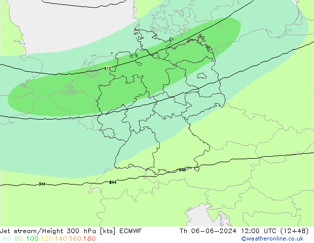 Straalstroom ECMWF do 06.06.2024 12 UTC