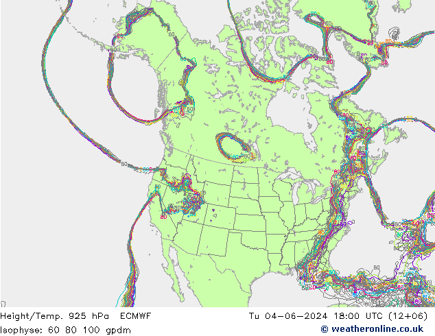 Geop./Temp. 925 hPa ECMWF mar 04.06.2024 18 UTC