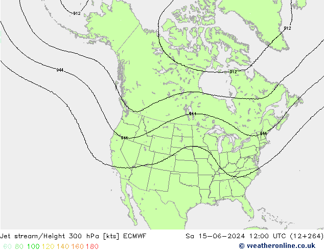 Polarjet ECMWF Sa 15.06.2024 12 UTC