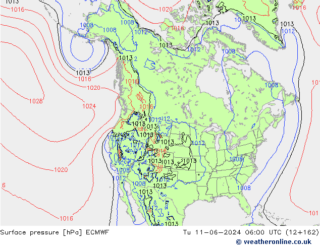 pression de l'air ECMWF mar 11.06.2024 06 UTC