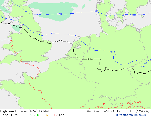 Windvelden ECMWF wo 05.06.2024 12 UTC