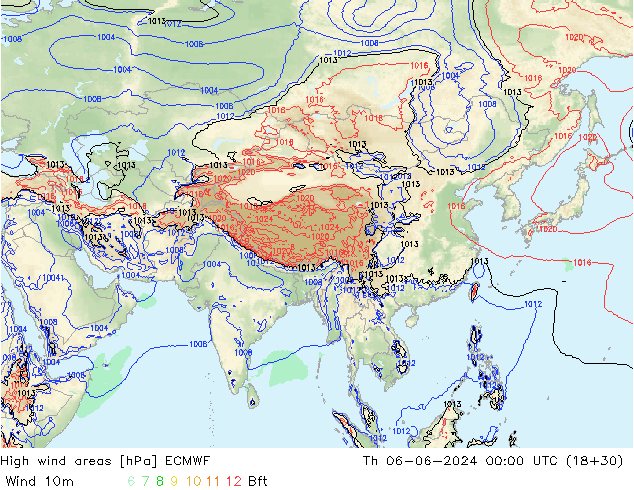 Sturmfelder ECMWF Do 06.06.2024 00 UTC