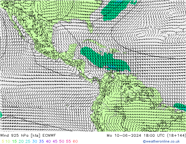 Wind 925 hPa ECMWF ma 10.06.2024 18 UTC