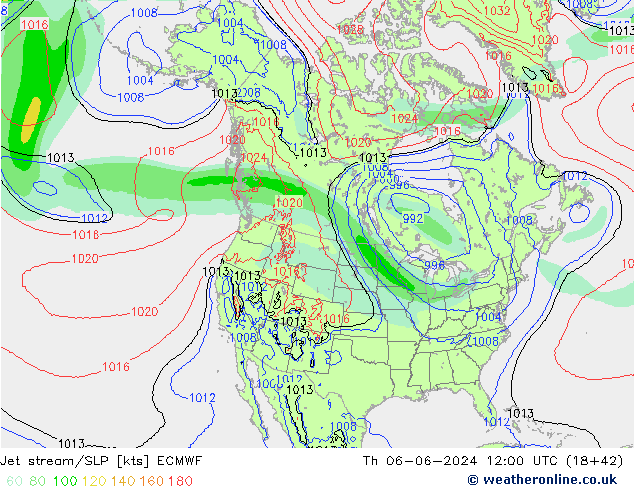 Courant-jet ECMWF jeu 06.06.2024 12 UTC