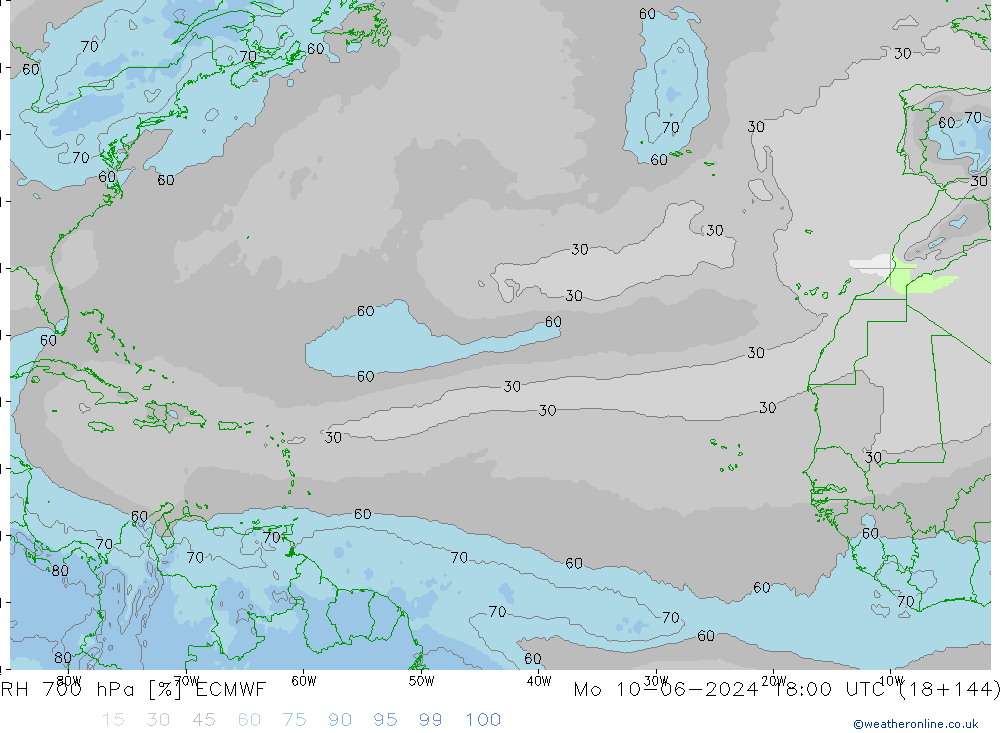 700 hPa Nispi Nem ECMWF Pzt 10.06.2024 18 UTC