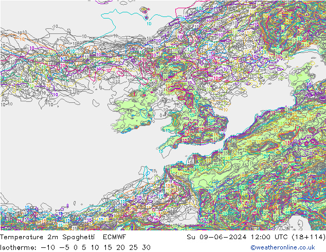     Spaghetti ECMWF  09.06.2024 12 UTC