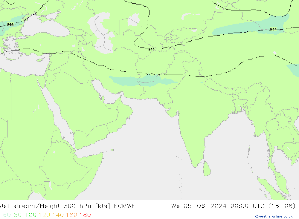 高速氣流 ECMWF 星期三 05.06.2024 00 UTC