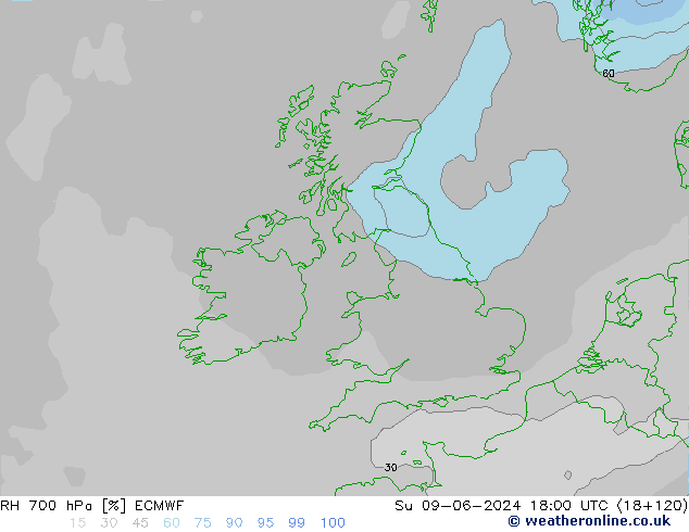 700 hPa Nispi Nem ECMWF Paz 09.06.2024 18 UTC