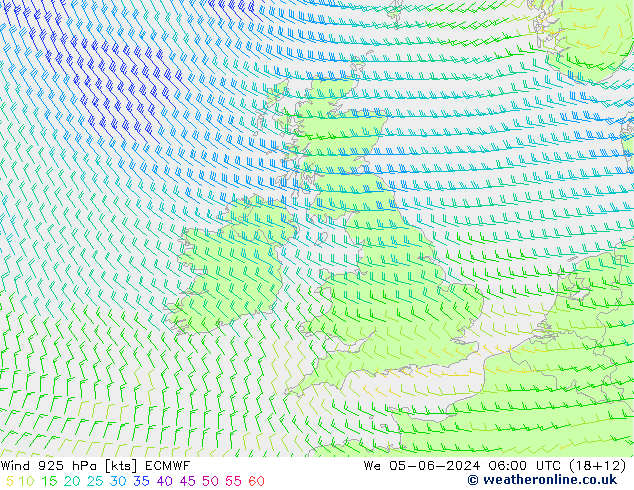 Wind 925 hPa ECMWF We 05.06.2024 06 UTC