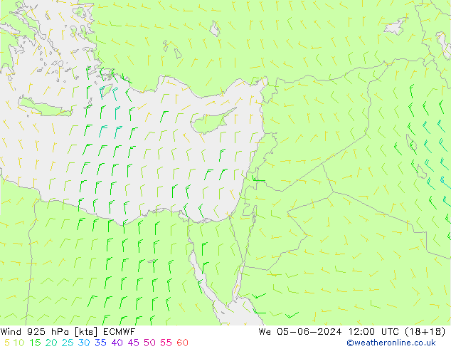 Wind 925 hPa ECMWF We 05.06.2024 12 UTC