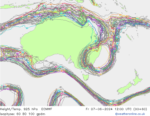 Géop./Temp. 925 hPa ECMWF ven 07.06.2024 12 UTC