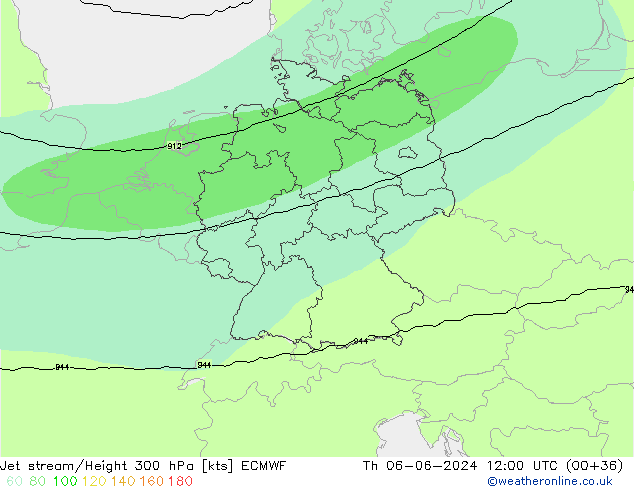 Courant-jet ECMWF jeu 06.06.2024 12 UTC