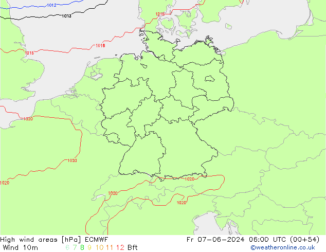 Sturmfelder ECMWF Fr 07.06.2024 06 UTC