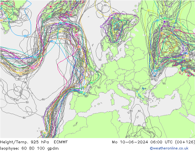 Géop./Temp. 925 hPa ECMWF lun 10.06.2024 06 UTC