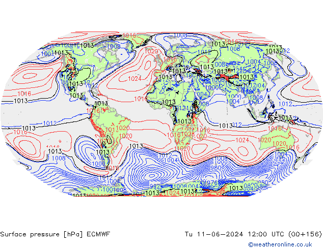 pression de l'air ECMWF mar 11.06.2024 12 UTC