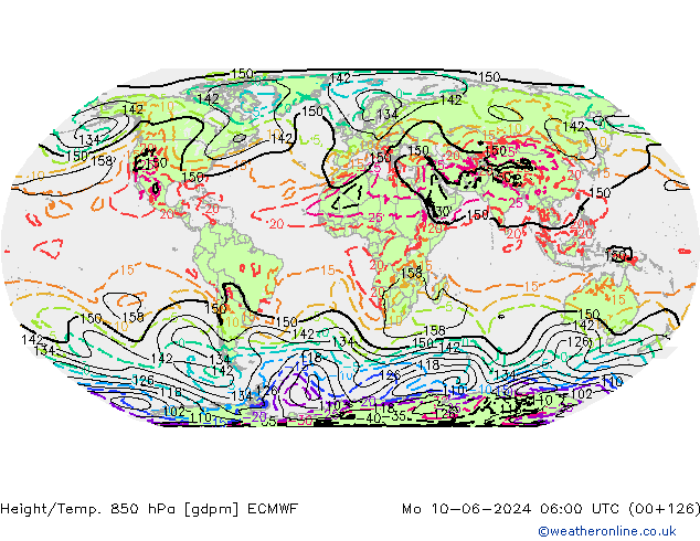 Hoogte/Temp. 850 hPa ECMWF ma 10.06.2024 06 UTC