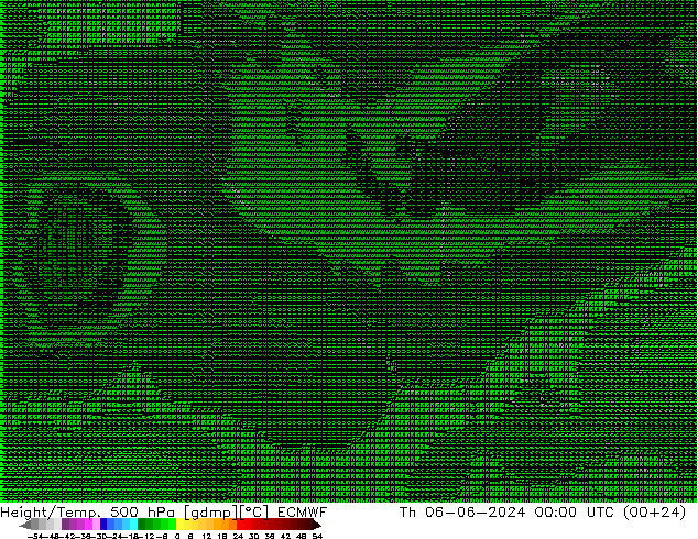 Geop./Temp. 500 hPa ECMWF jue 06.06.2024 00 UTC