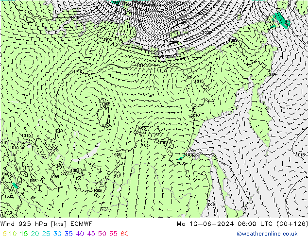 Wind 925 hPa ECMWF ma 10.06.2024 06 UTC