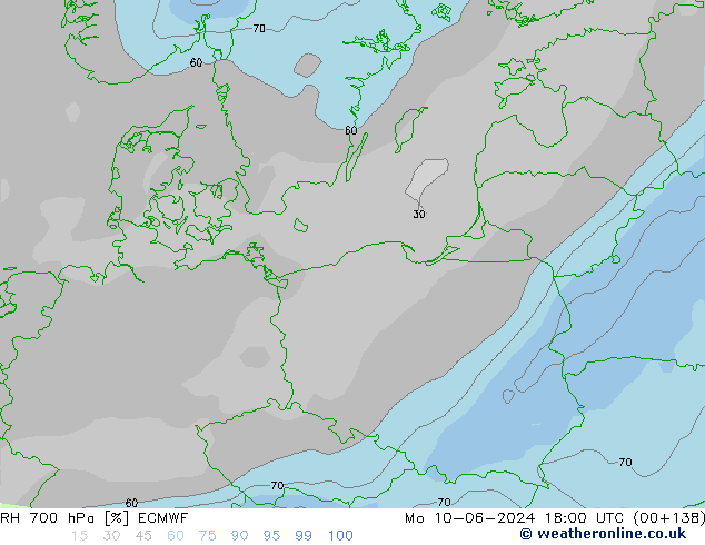 700 hPa Nispi Nem ECMWF Pzt 10.06.2024 18 UTC