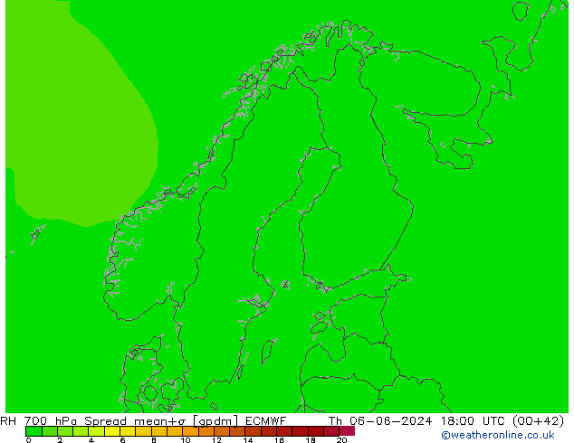 RV 700 hPa Spread ECMWF do 06.06.2024 18 UTC