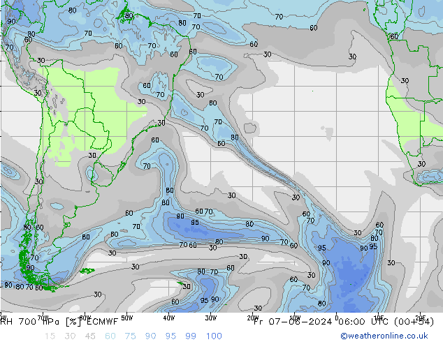 700 hPa Nispi Nem ECMWF Cu 07.06.2024 06 UTC