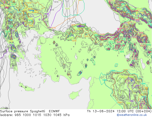     Spaghetti ECMWF  13.06.2024 12 UTC