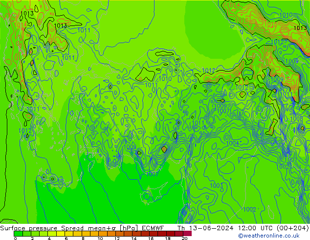     Spread ECMWF  13.06.2024 12 UTC